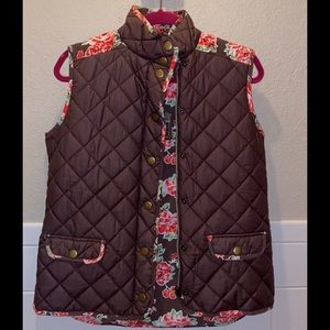 Matilda Jane, reversible floral vest.
